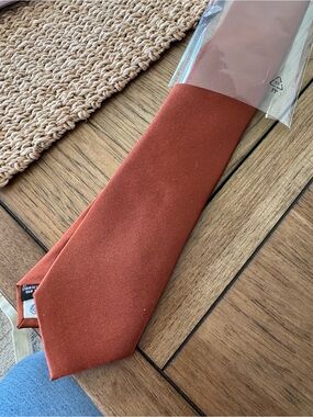 Solid Burnt Orange Men's Tie